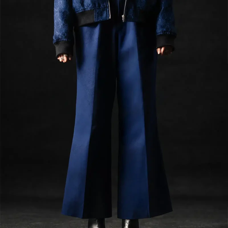 ⁠OXFORD BLUE BOOT LEG PANTS