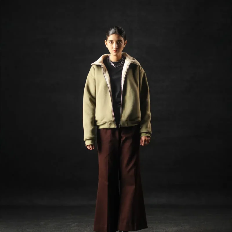 SAGE GREEN SHERPA JACKET