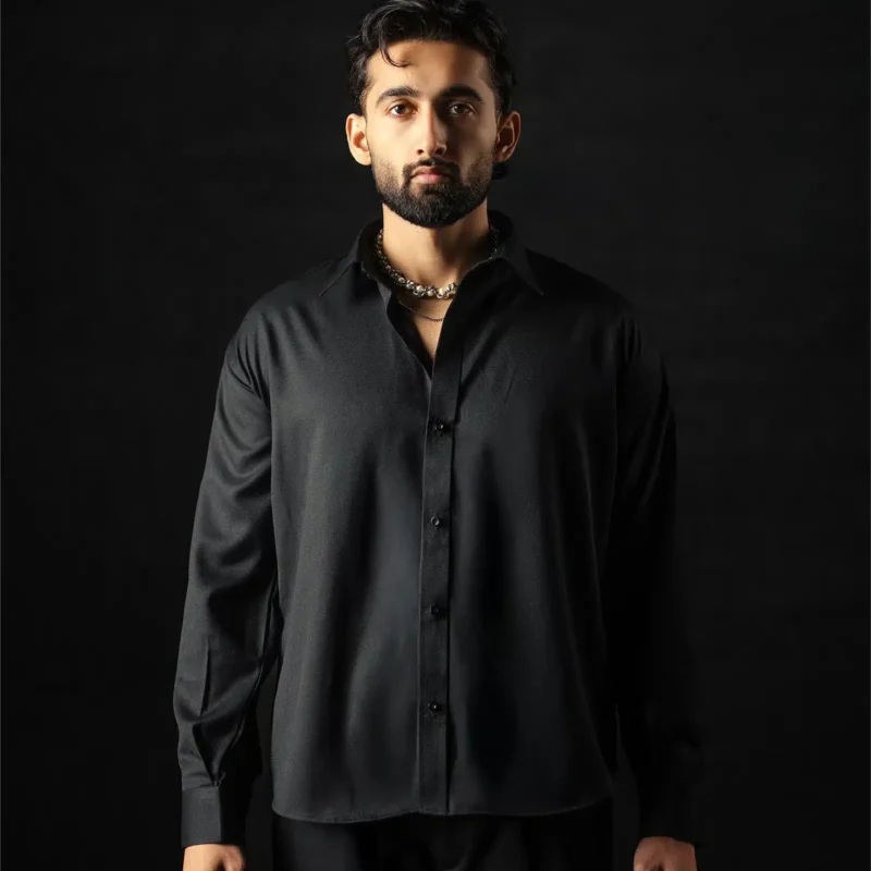 ONYX BLACK DRESS SHIRT