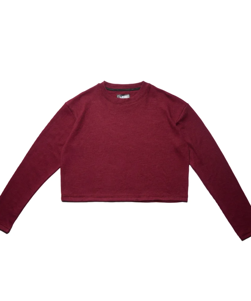 Burgundy Crop Top