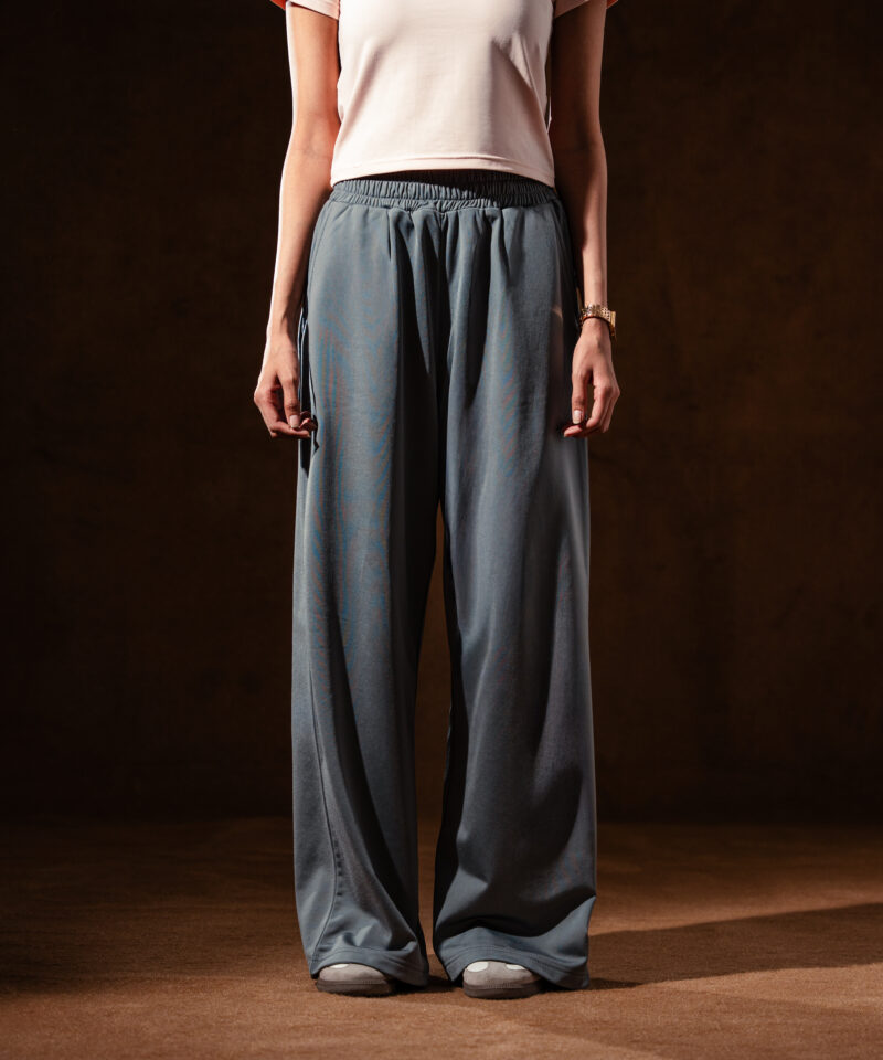 Metallic Wide Leg Trouser