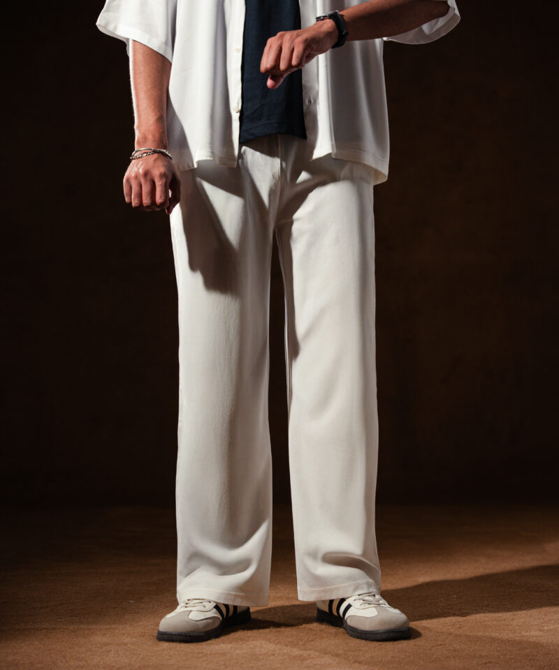 Offwhite Wide Leg Trouser