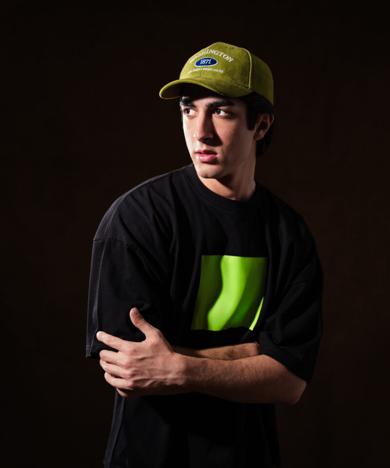 Key Screen Drop Shoulder T-Shirt