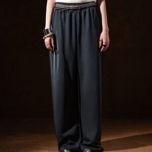 Charcoal Wide Leg Trouser
