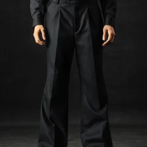 BLACK BOOT LEG PANTS