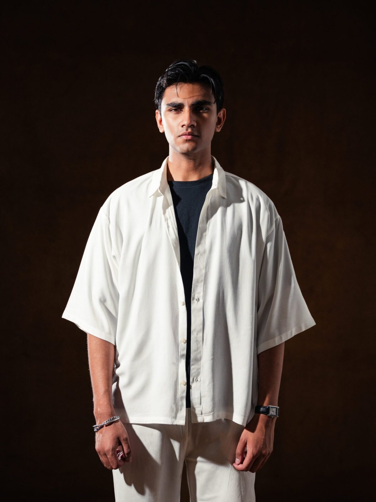 Drop Shoulder Button Down