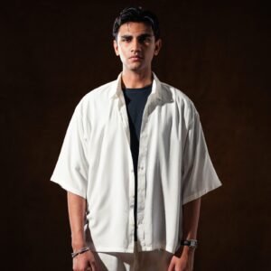 Drop Shoulder Button Down