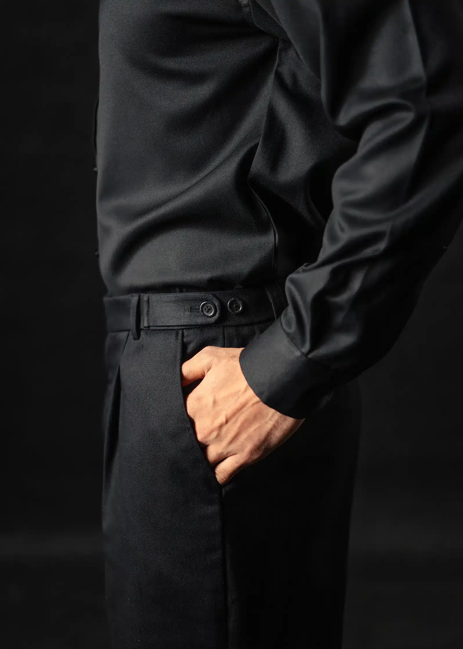 12.3.webp BLACK BOOT LEG PANTS - Image 2
