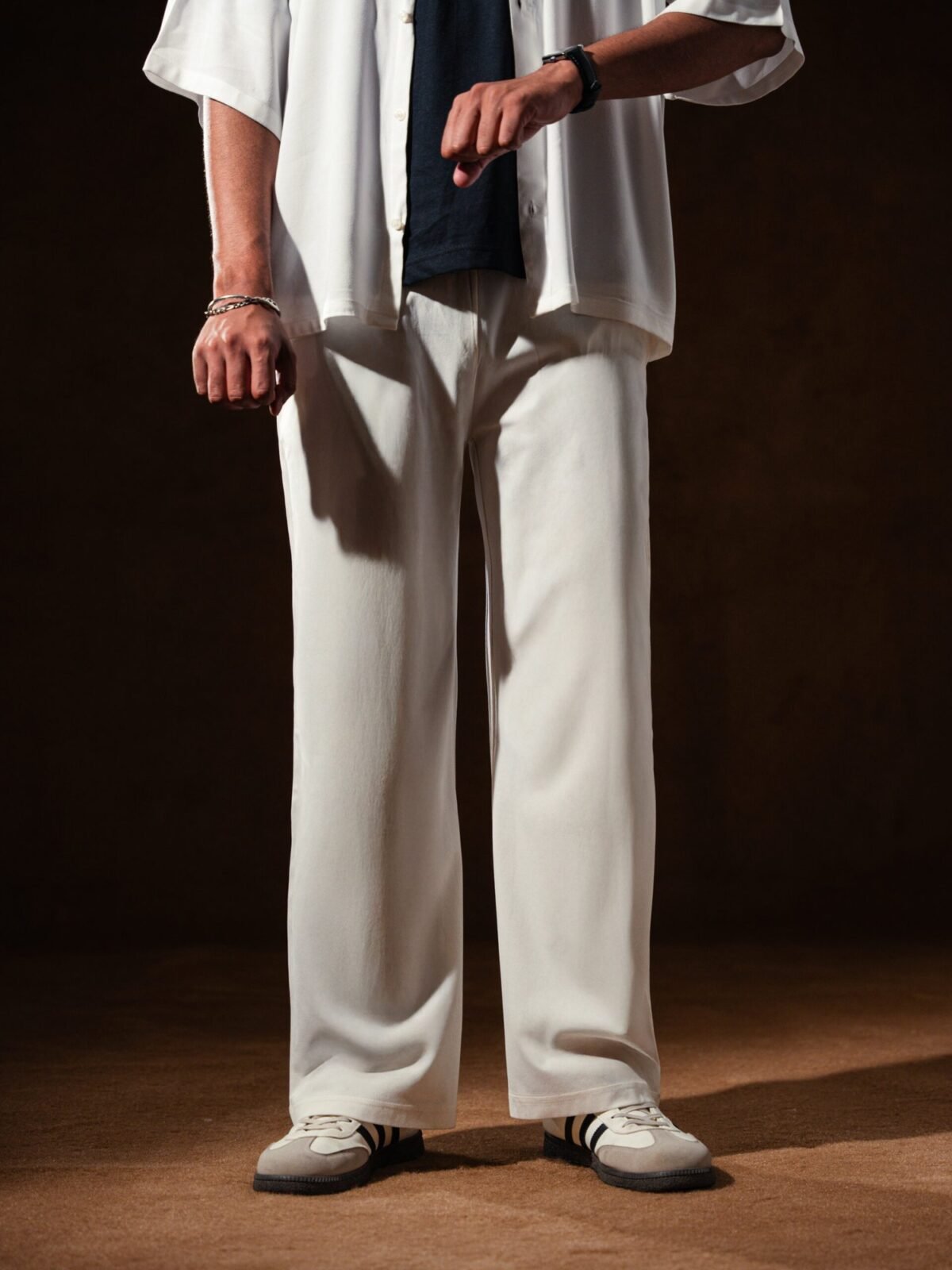 Offwhite Wide Leg Trouser