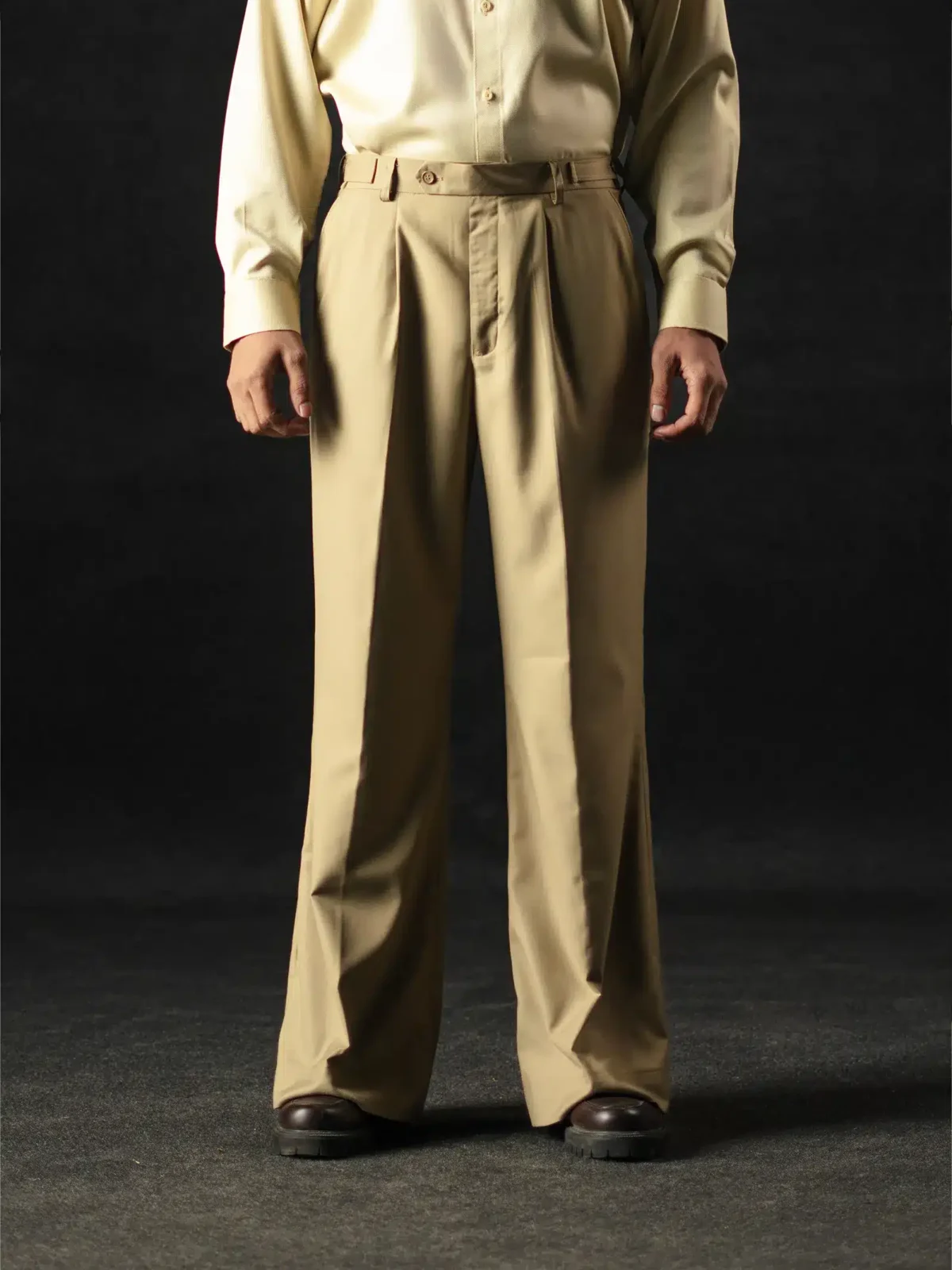 VERDANT OLIVE BOOT LEG PANTS