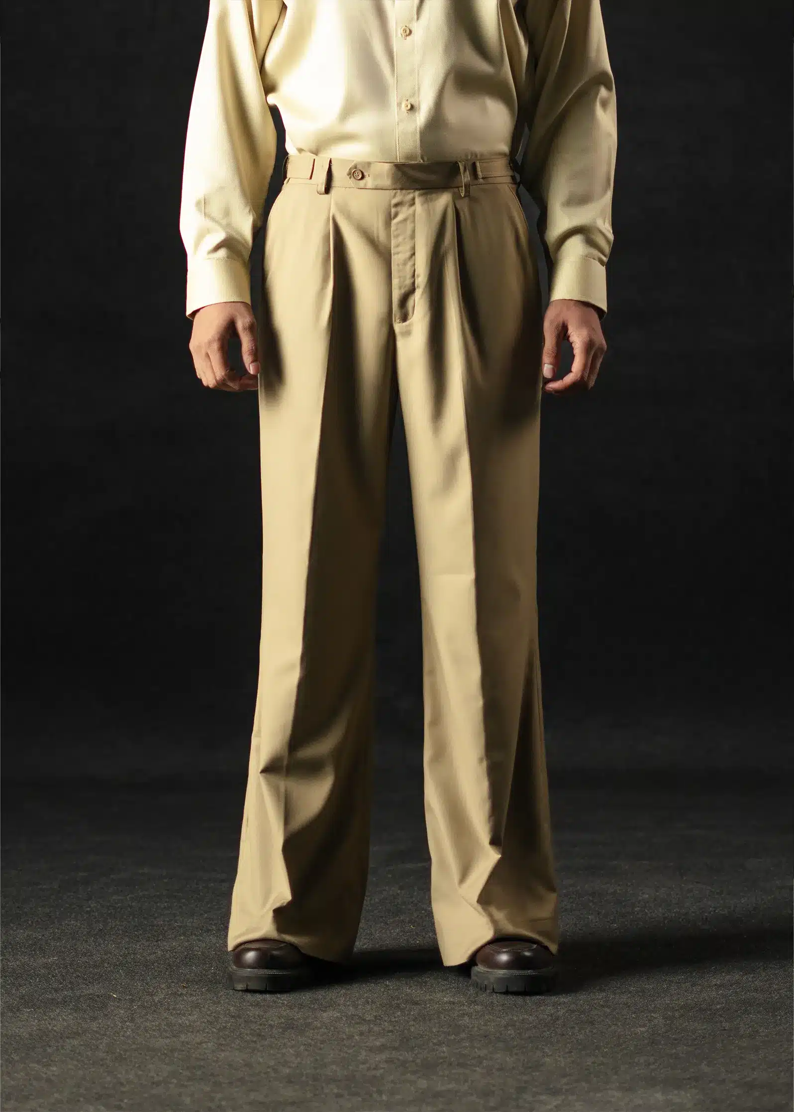 14.1.webp VERDANT OLIVE BOOT LEG PANTS