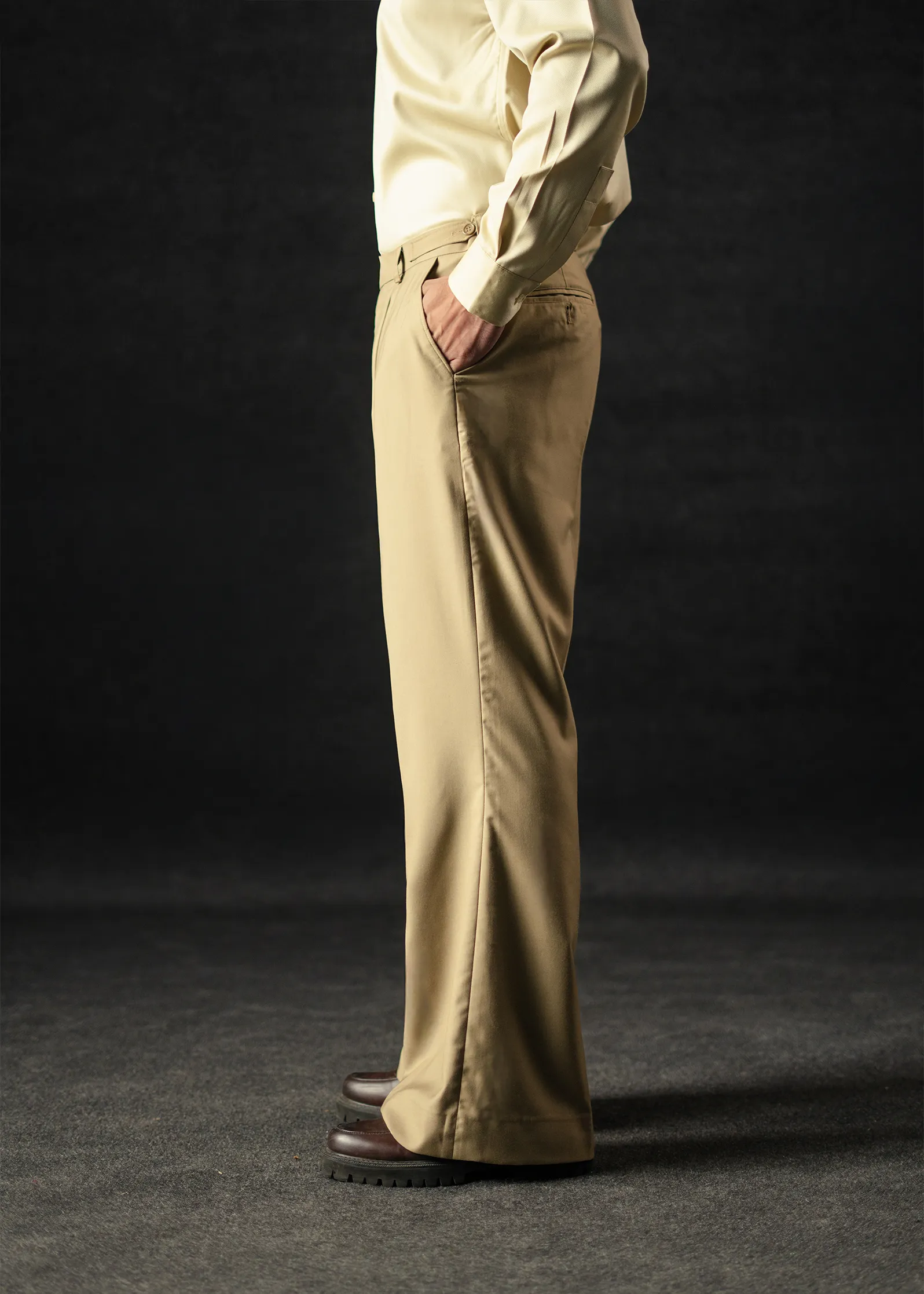 14.2.webp VERDANT OLIVE BOOT LEG PANTS - Image 4