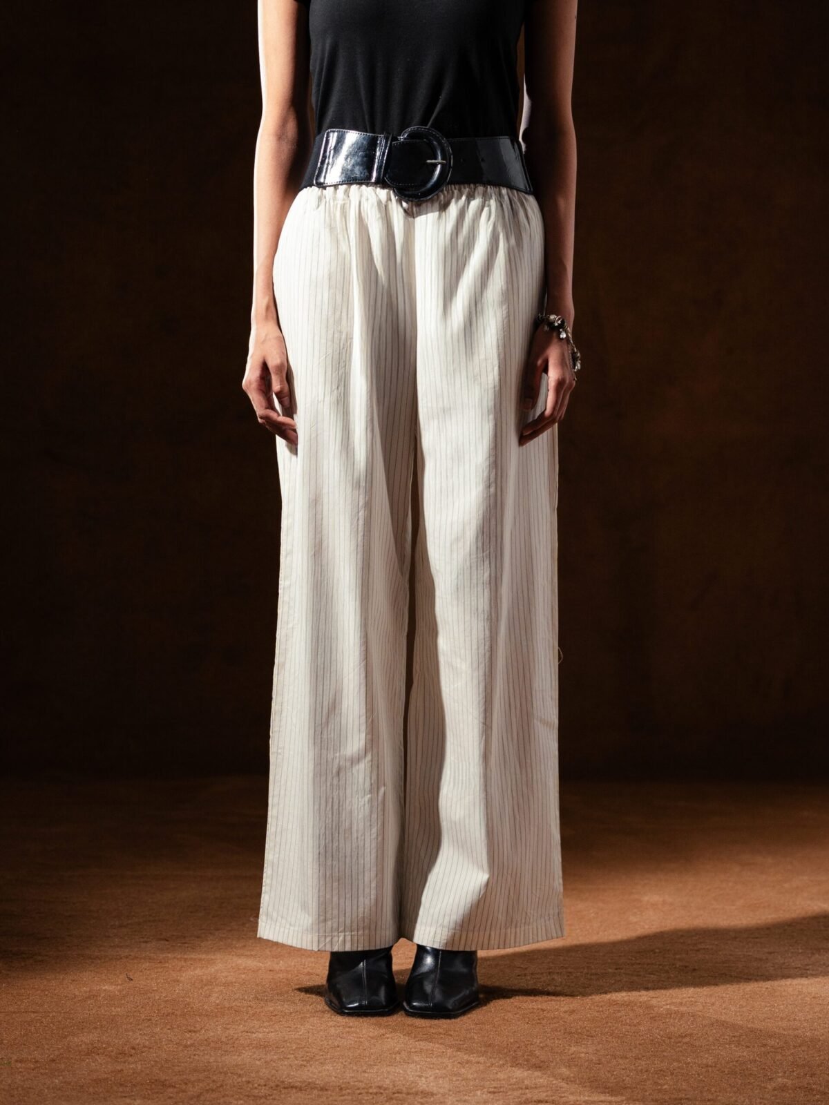 Striped Wide Leg Trouser