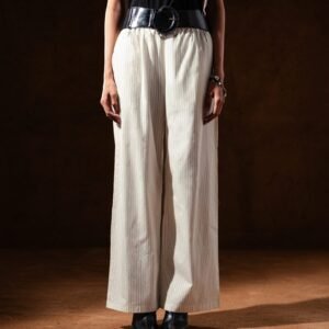 Striped Wide Leg Trouser