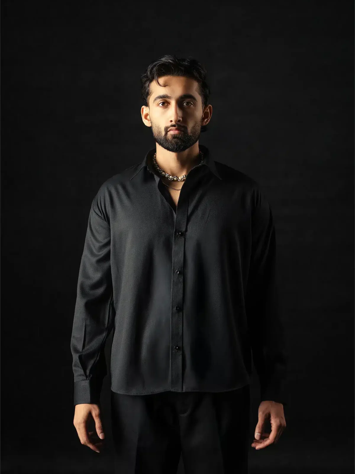 ONYX BLACK DRESS SHIRT
