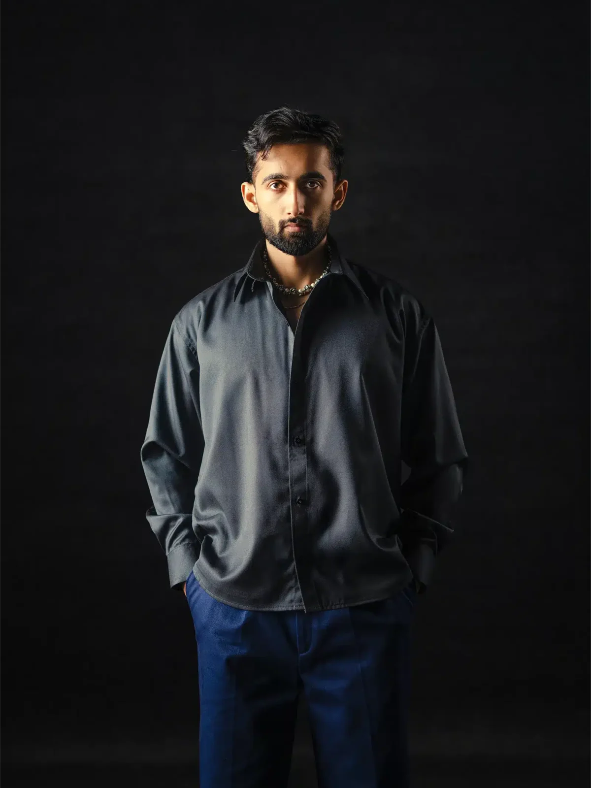 GRAPHITE GREY DRESS SHIRT