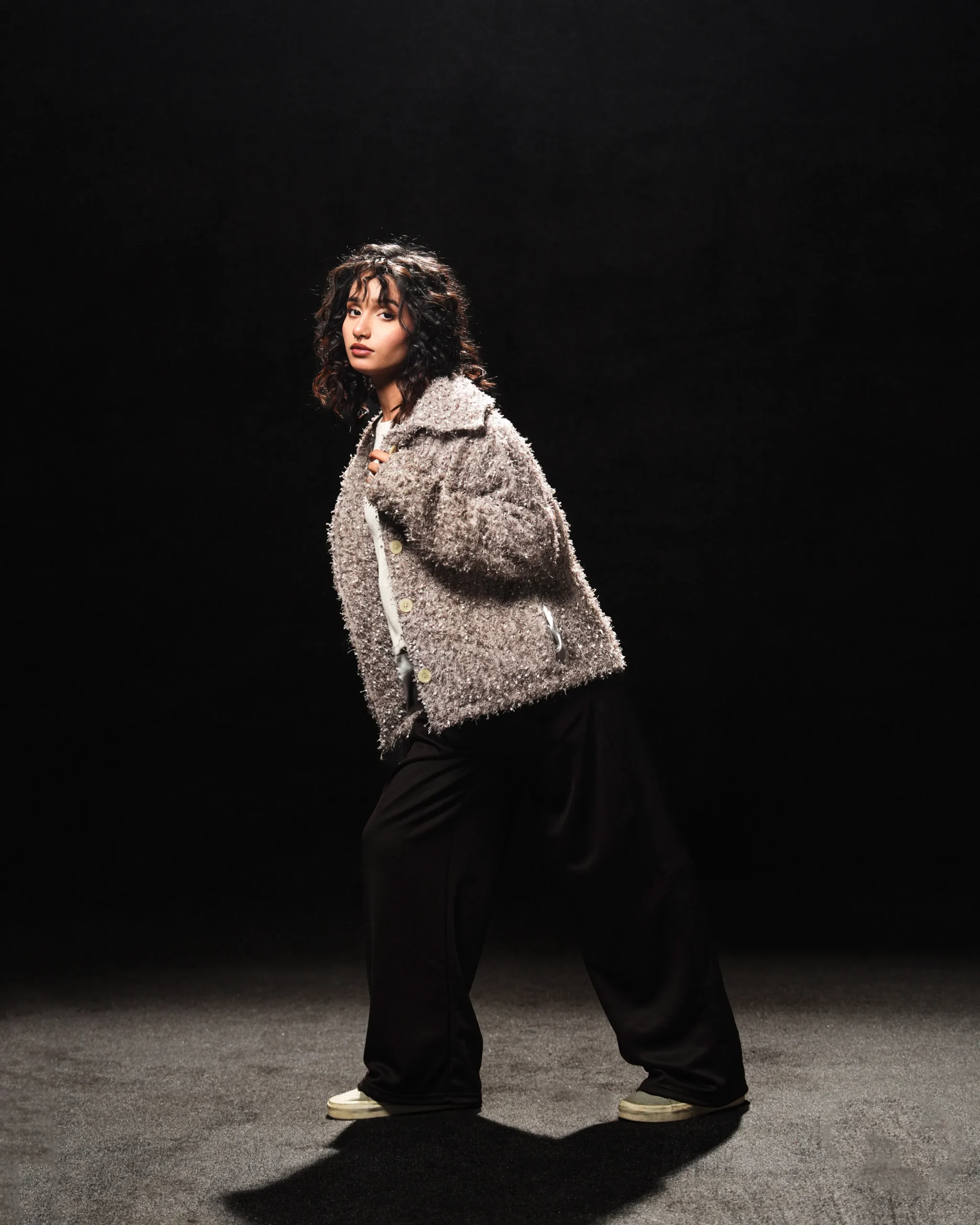 8.4-scaled-1.webp Taupe Bouclé Button Jacket - Image 4